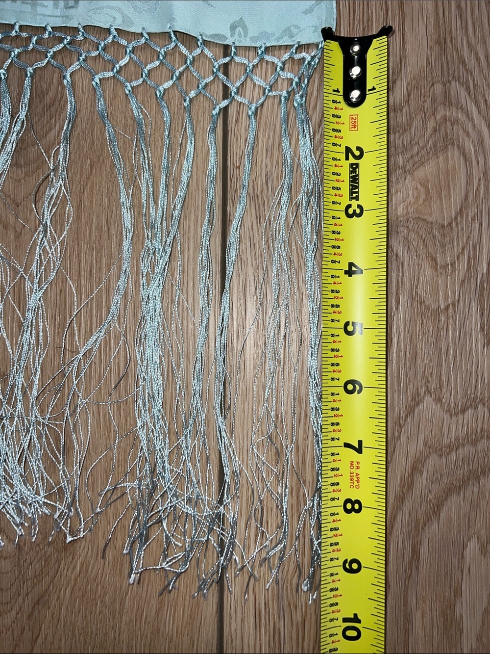 Light Mint 100% Silk Fringe Scarf - Women Accessories - Picture 8 of 9